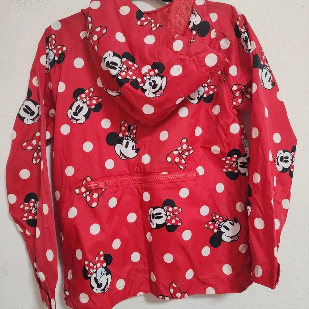 DISNEY Store Minnie Mouse LightWeight Jacket‎ Red Size 5/6